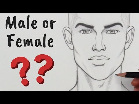 How to Draw Male Female FACIAL Features